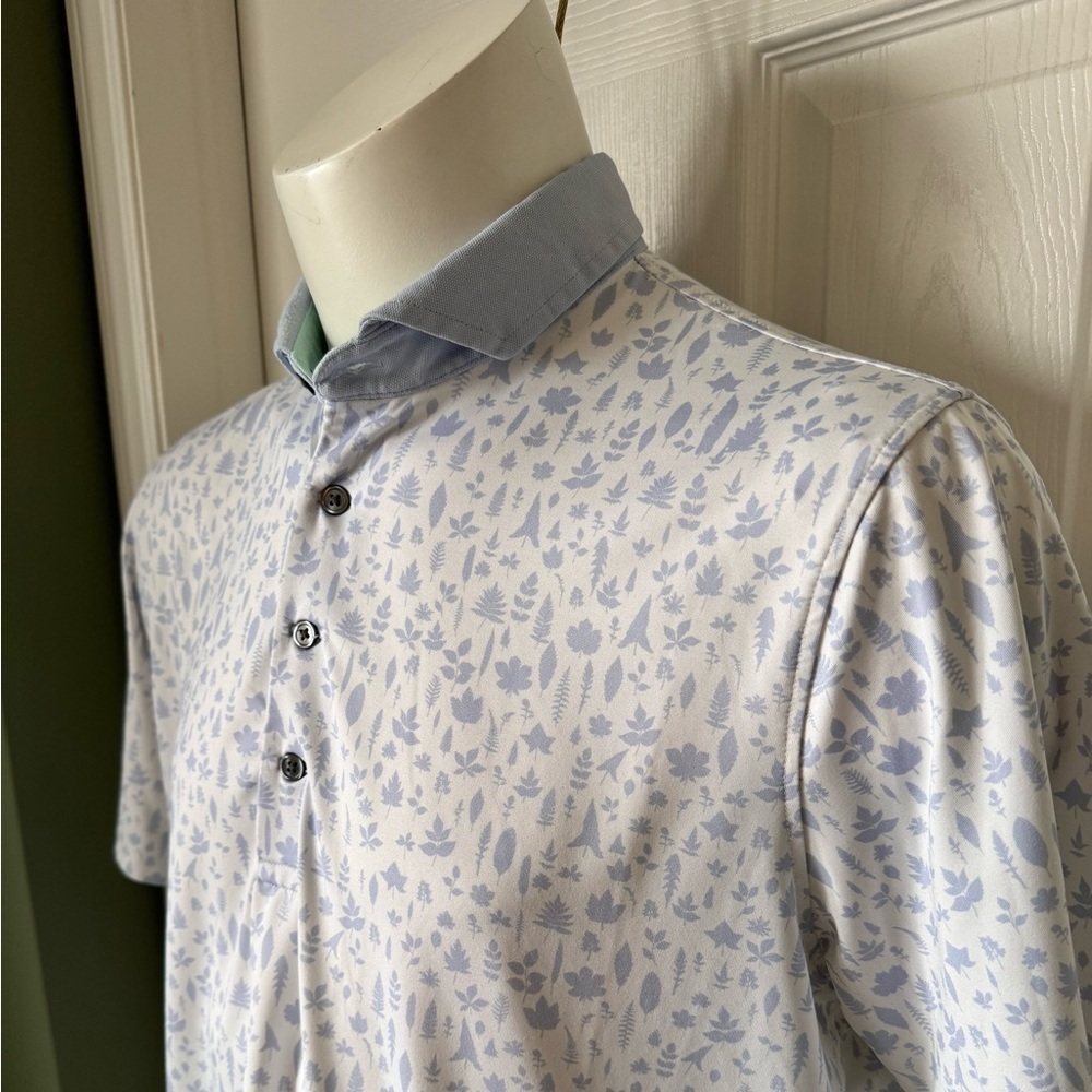 Mens Greyson Premium Golf Polo Shirt All Over Print Size Large